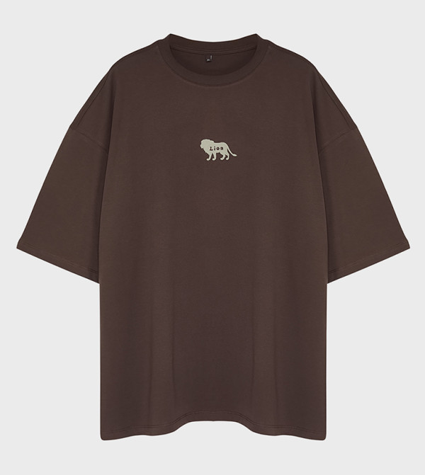 Trendyol Trendyol - Brown Casual T-Shirts