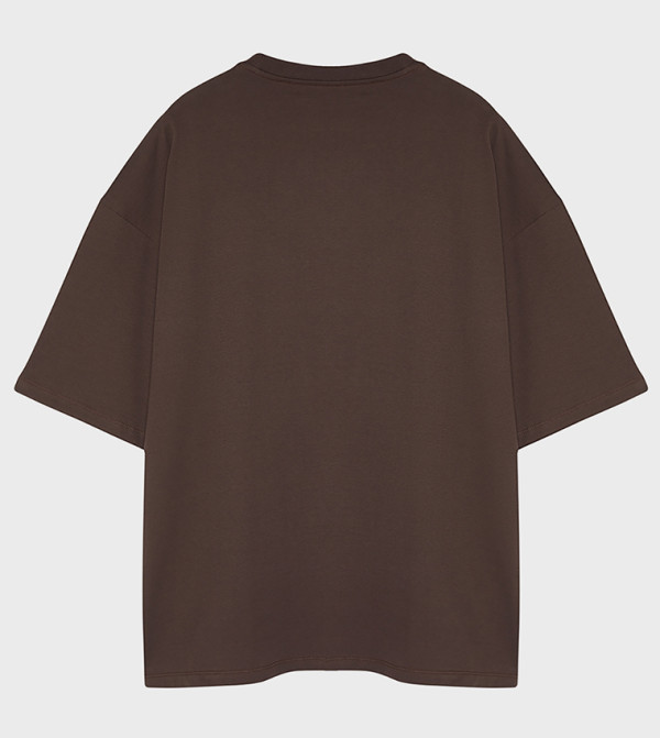 Trendyol Trendyol - Brown Casual T-Shirts