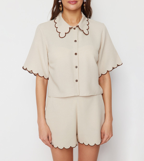 Trendyol  - Beige Co-Ord Set