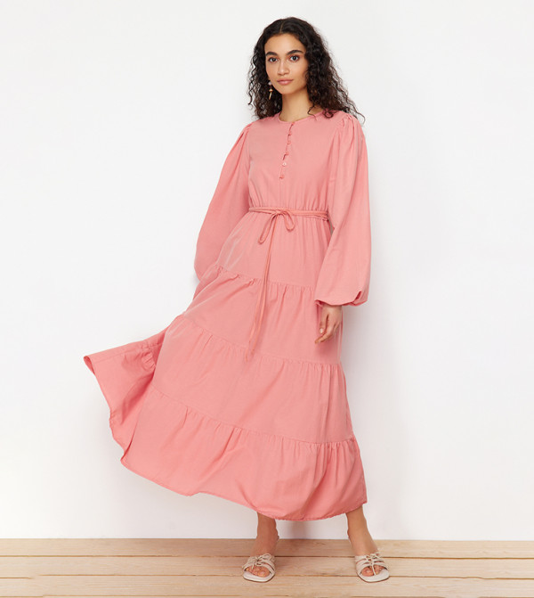 ترينديول - أوتليت  pastel-dresses-march - وردي Maxi Dresses