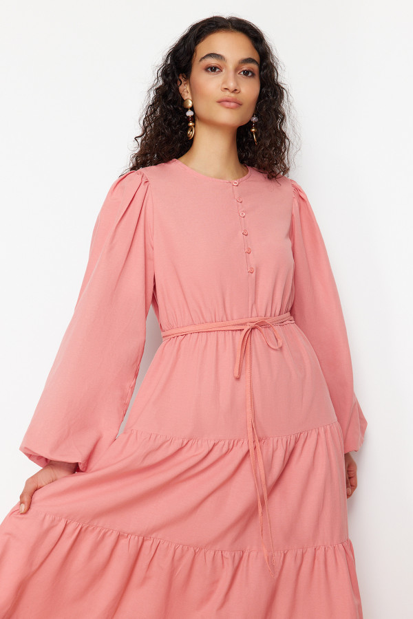 ترينديول - أوتليت  pastel-dresses-march - وردي Maxi Dresses