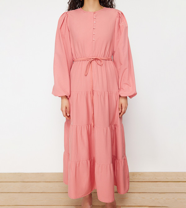 ترينديول - أوتليت  pastel-dresses-march - وردي Maxi Dresses