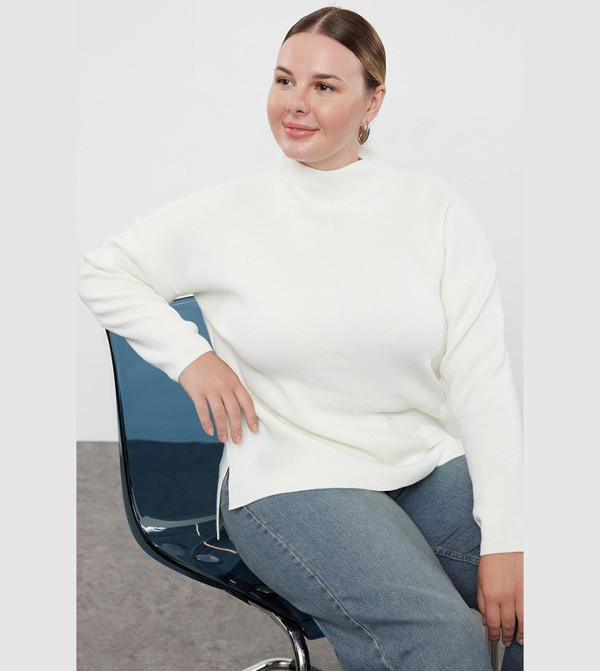 Trendyol - Outlet  Clothing - White Sweaters & Cardigans