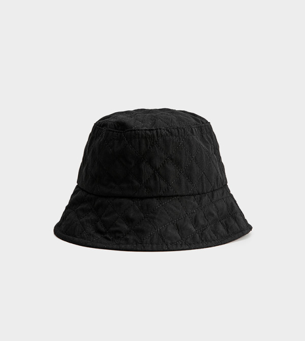 كوتون  قبعة دلو - أسود Bucket Hats