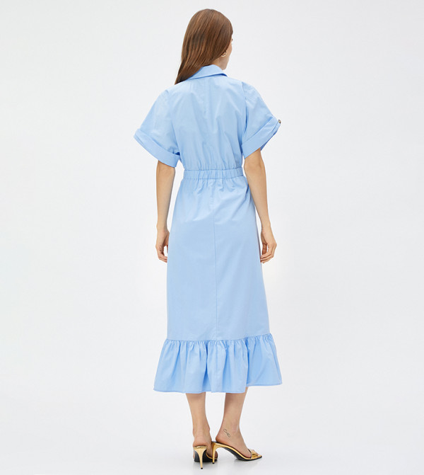 Koton  Dresses - Blue Shirt & T-Shirt Dresses