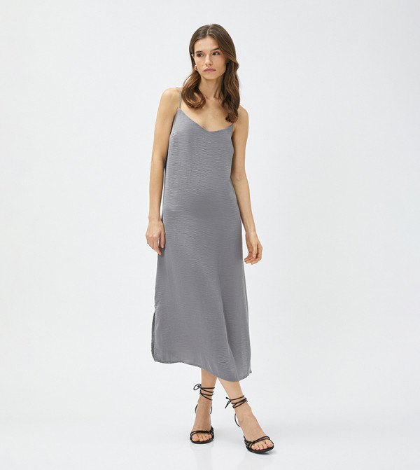 Koton Clothing - Grey Midi Dresses