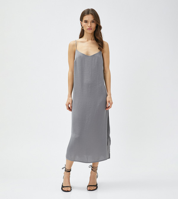 Koton Clothing - Grey Midi Dresses