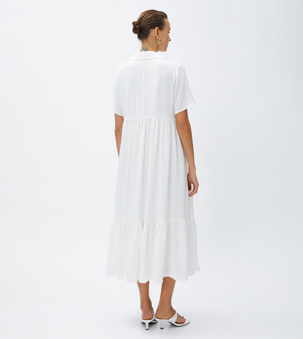 كوتون  - أبيض Shirt & T-Shirt Dresses