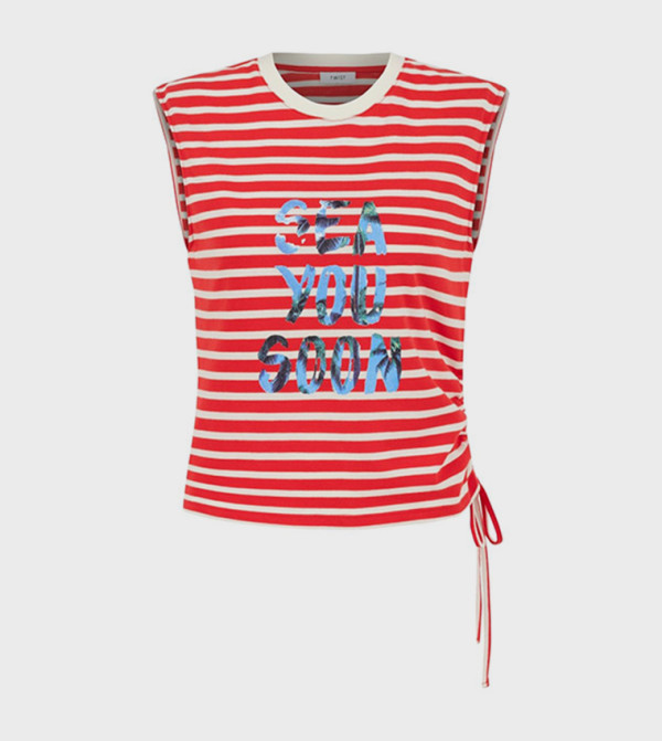 تويست - اوتليت تويست - اوتليت - أحمر  Short Sleeve T-Shirts