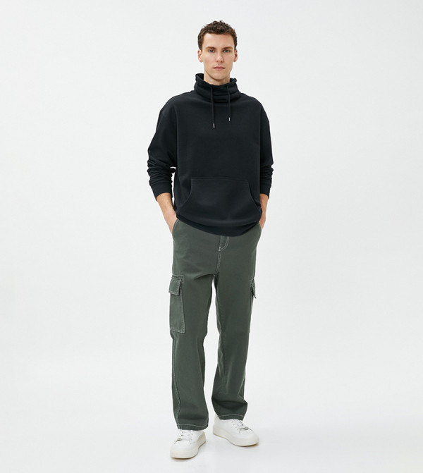 Koton  Sweatshirts - Black Sweatshirts