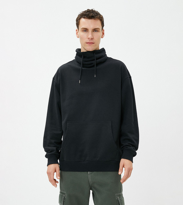 Koton  Sweatshirts - Black Sweatshirts