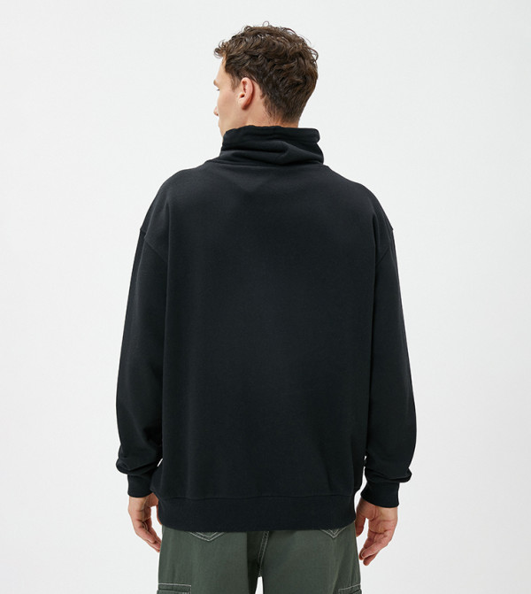 Koton  Sweatshirts - Black Sweatshirts