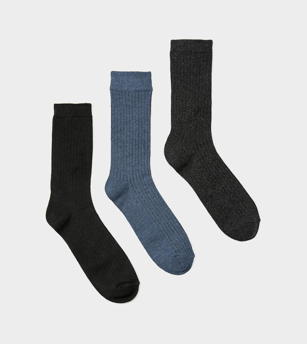 كوتون  جوارب لنصف الساق  - متعدد Calf Length Socks
