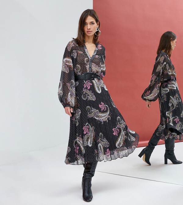 Koton  Skirts - Purple Midi Skirts