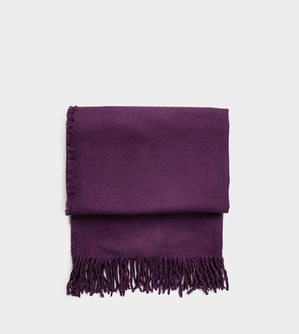 Koton  Silk Scarves - Purple Silk Scarves