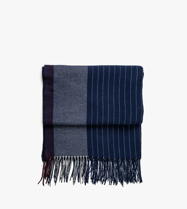 كوتون  لفحات - كحلي Blanket Scarves