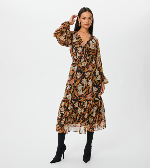 Koton  Dresses - Brown Casual Dresses
