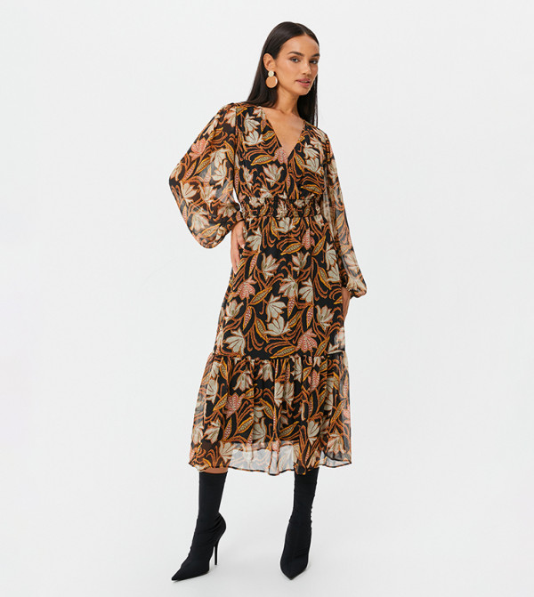 Koton  Dresses - Brown Casual Dresses