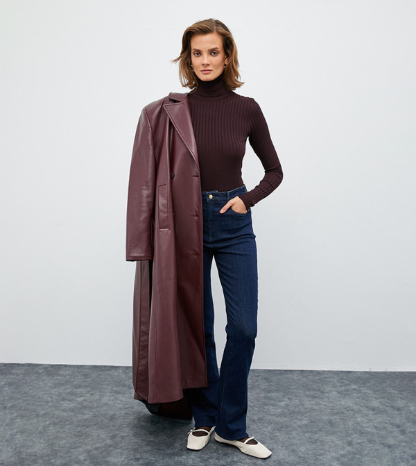كوتون  سترات و كارديغانات - ماروني Sweaters