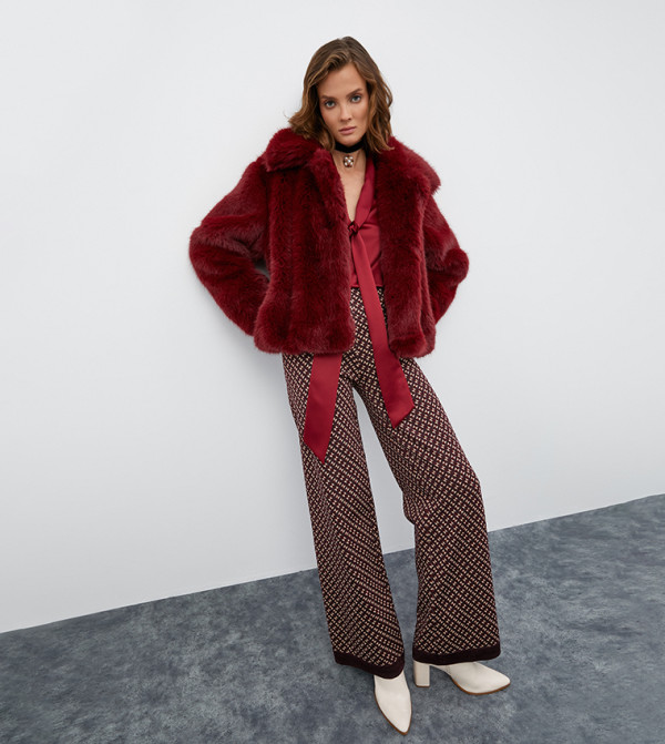 Koton  Casual Pants - Maroon Casual Pants