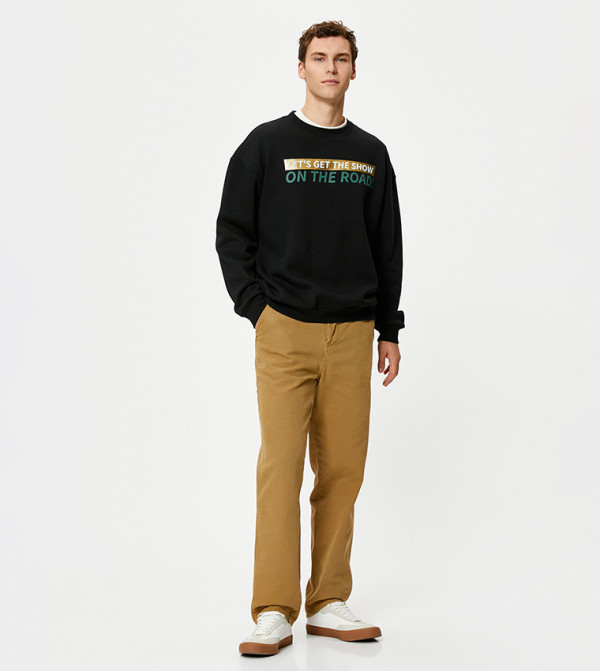 Koton  Hoodies & Sweatshirts - Black Sweatshirts