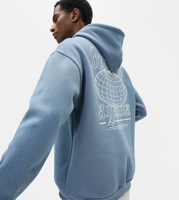 Koton  Hoodies & Sweatshirts - Blue Hoodies