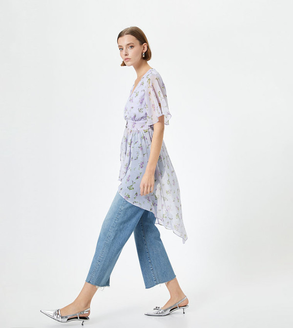 Koton  Clothing - Purple Casual Tops
