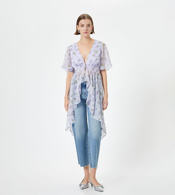 Koton  Clothing - Purple Casual Tops