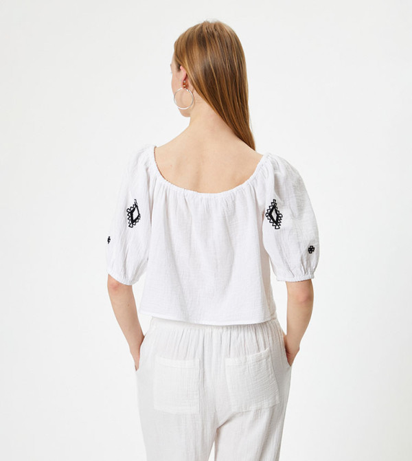 Koton  - White Cropped Tops