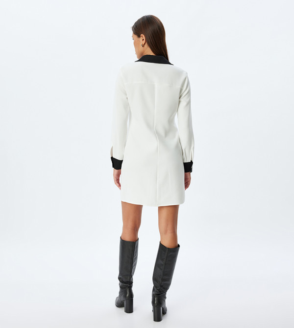Koton  Shirt & T-Shirt Dresses - Ecru Shirt & T-Shirt Dresses