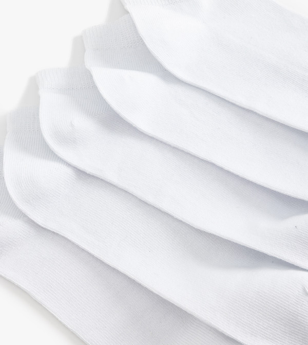 كوتون  جوارب   - أبيض Ankle Length Socks