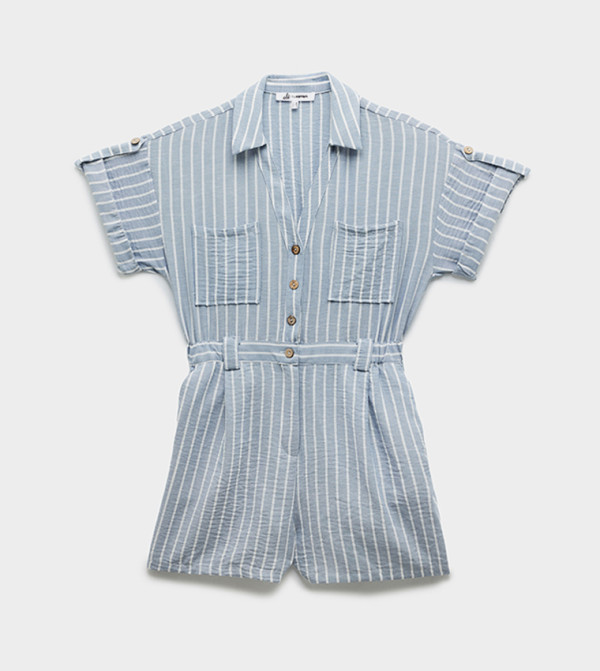كوتون  دنغري و أوفرهولات  - أزرق Dungarees & Overalls