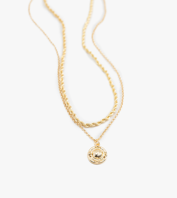 كوتون  مجوهرات - ذهبي قلائد