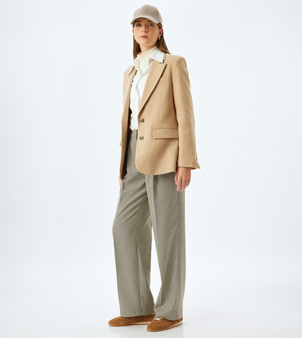 Koton  Formal Pants - Brown Formal Pants