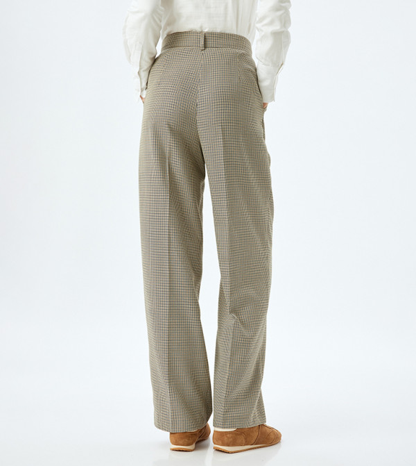 Koton  Formal Pants - Brown Formal Pants