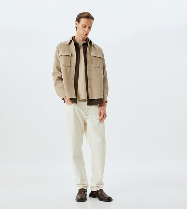 Koton Koton - Ecru Casual Jackets