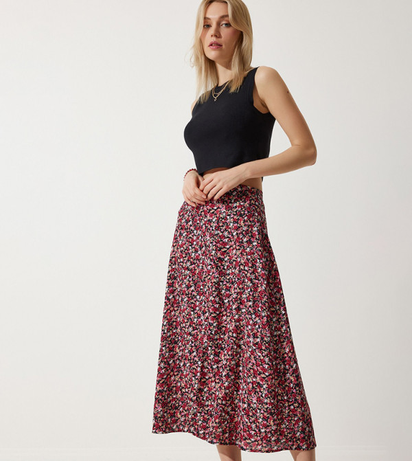 Happiness İstanbul  - Red Midi Skirts