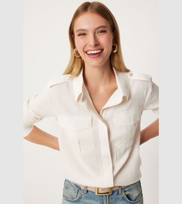 Happiness İstanbul  - Cream Shirts