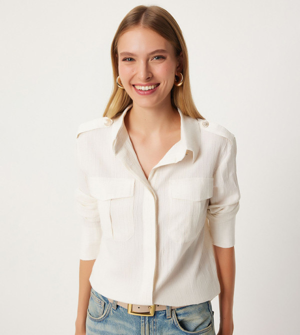 Happiness İstanbul  - Cream Shirts