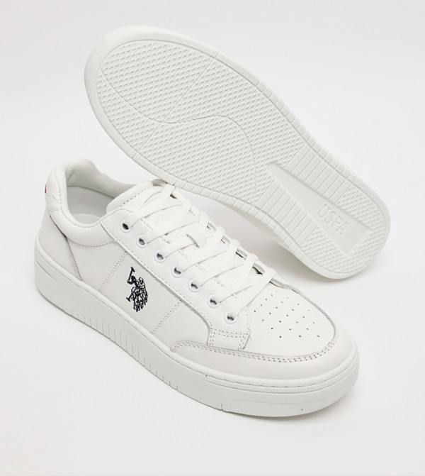 U.S. Polo Assn. U.S. POLO ASSN. - White Low Top