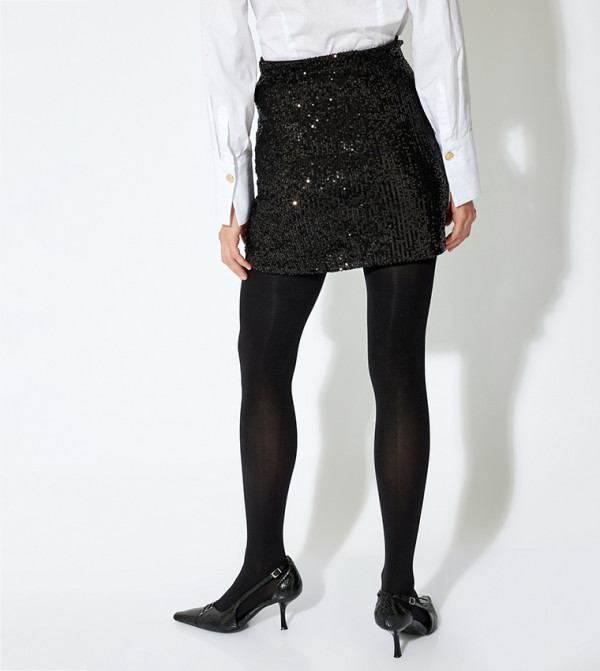 كوتون  تنانير قصيرة - أسود Mini Skirts