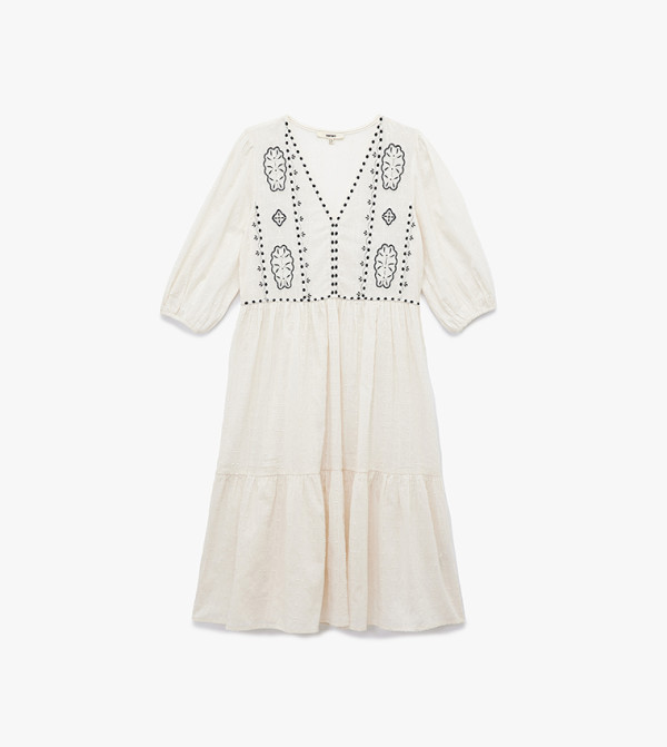 Koton  Clothing - Beige Midi Dresses