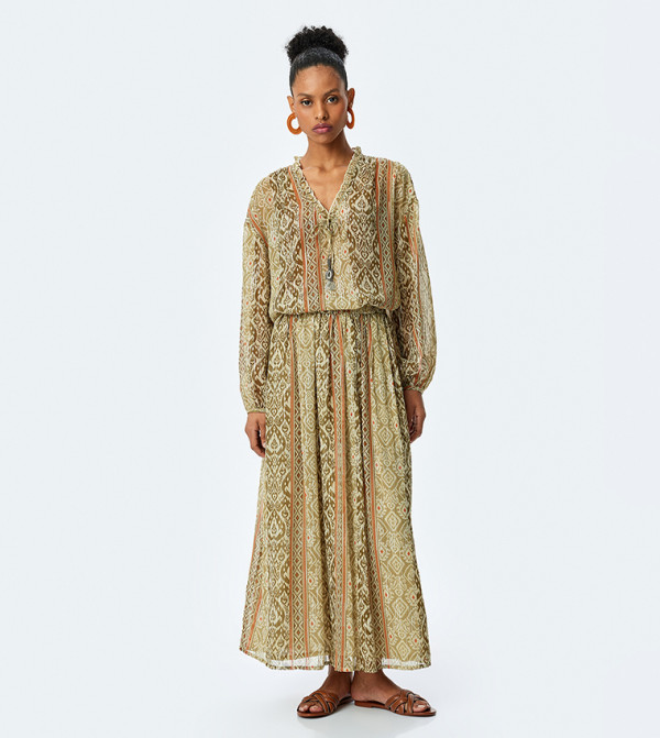 Koton  Skirts - Green Maxi Skirts