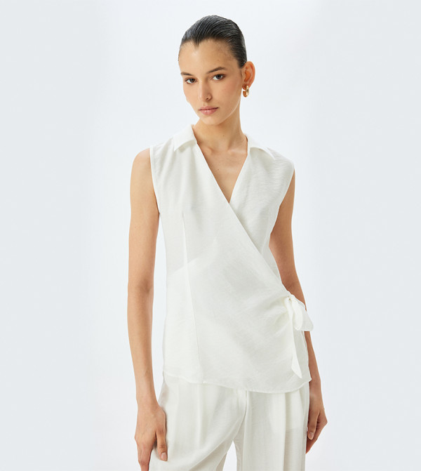 Koton Koton - Off White Sleeveless Tops