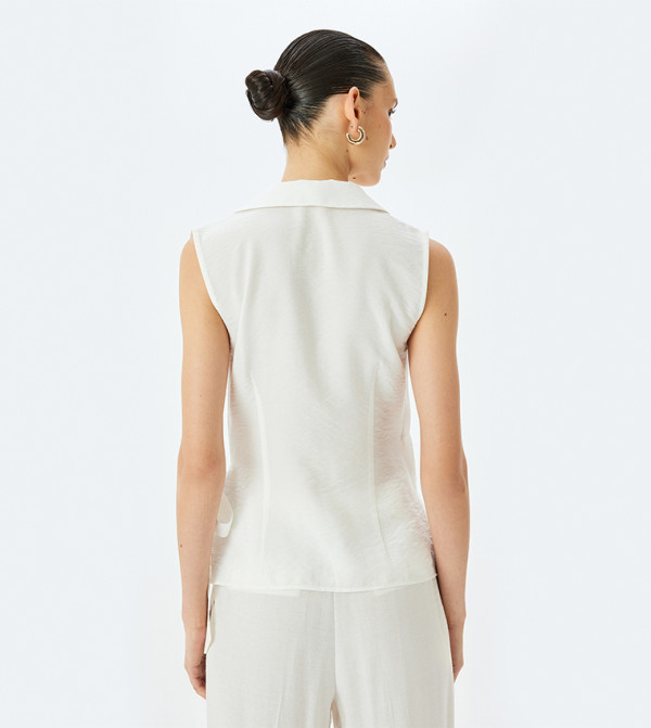 Koton Koton - Off White Sleeveless Tops