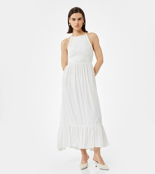 Koton  maxi-summer-edits - Beige Maxi Dresses