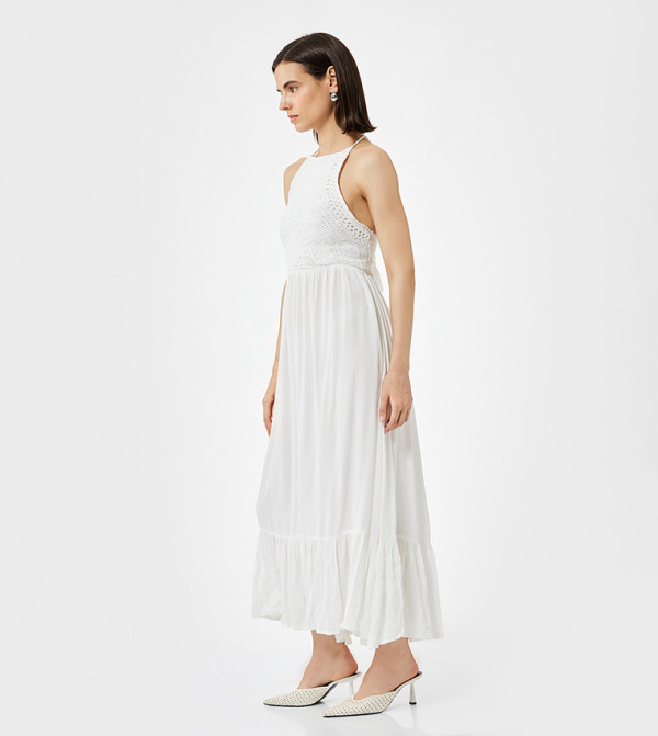 Koton  maxi-summer-edits - Beige Maxi Dresses