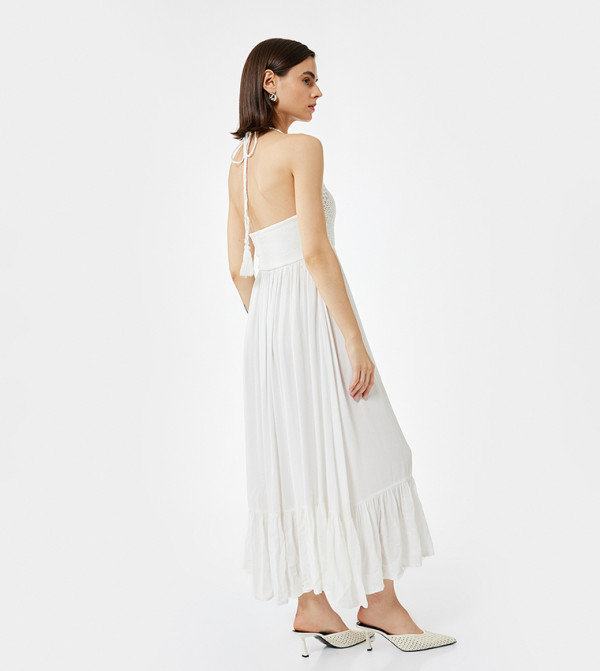 Koton  maxi-summer-edits - Beige Maxi Dresses