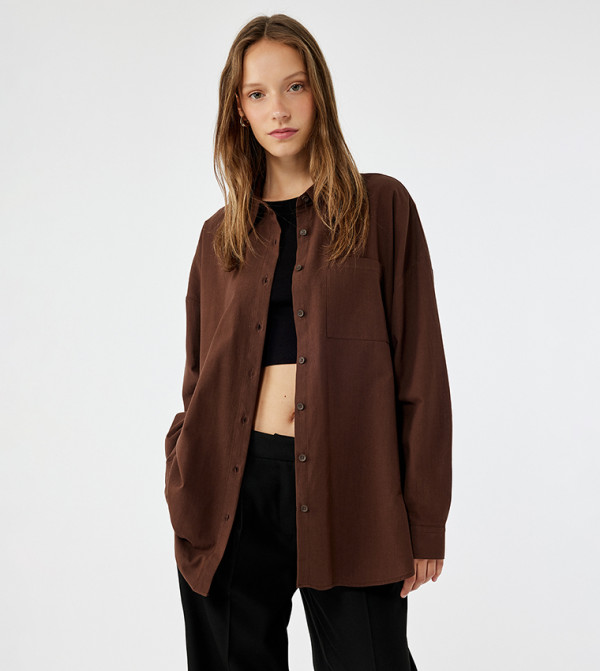 Koton  Clothing - Brown Shirts