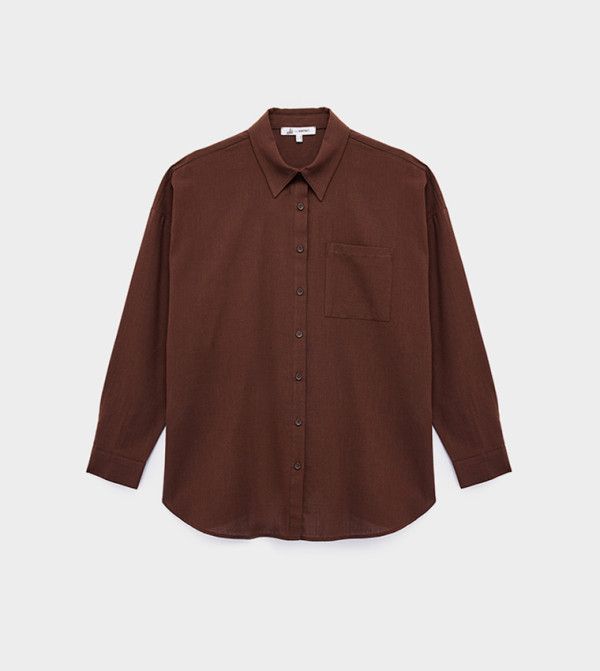 Koton  Clothing - Brown Shirts